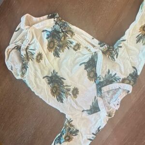 Kate Quinn Cream Floral Kids Blouse